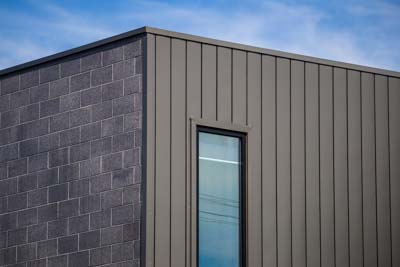Business photography services - Colorbond Standing Seam Wall Cladding